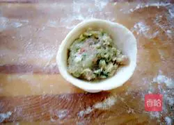 Illustration of how to make double-layered double-stuffed buns 17