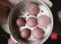 Illustration of how to make purple sweet potato buns 6
