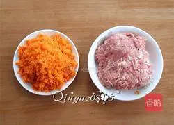 Illustration of how to make carrot and mutton dumplings 2