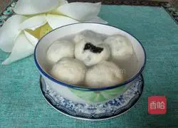 Illustration of how to make black sesame glutinous rice balls 11