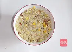 Illustration of how to make original egg fried rice 9