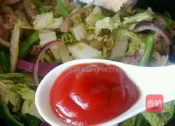 Illustration of home-style fried noodles 11