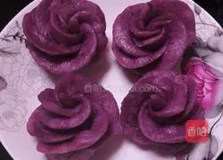 Illustration of how to make purple sweet potato bud steamed buns 11