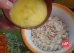 Illustration of how to make tofu cake with chestnut, yam and rice porridge 2