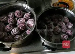 Purple sweet potato and rose flower steamed buns are delicious! Recipe 12