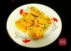 Illustration of how to make double pepper egg pancakes 9 