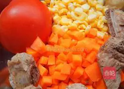 Illustration of how to make braised pork ribs with rice 2