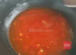 Illustration of how to make tomato and egg noodles 4