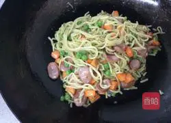 Illustration of how to make fried noodles 3