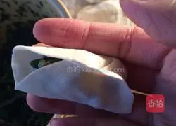 Illustration of how to make leek and pork dumplings 6