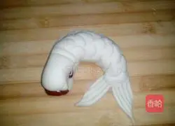 Illustration of how to make fish every year (carp steamed buns) 17