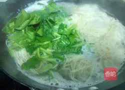 Illustration of how to make spinach soup noodles 7