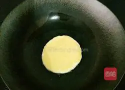Milk-flavored egg-frozen Illustration of how to make coconut milk pancake 10