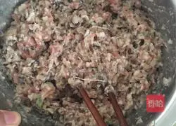 Pork with mushrooms Illustration of how to make stuffed dragon fruit dumplings 3