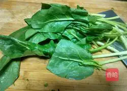 Illustration of how to make spinach soup noodles 5