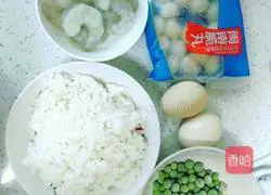 Illustration of how to make luxurious golden egg fried rice 1