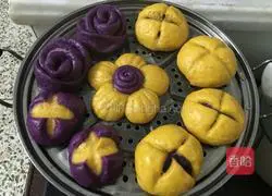 Illustration of how to make rose steamed buns 11