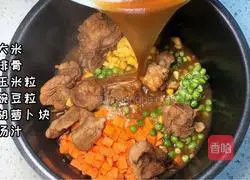 Illustration of how to cook pork ribs with rice 7