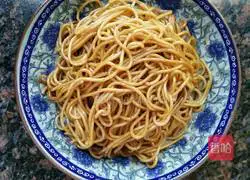 Scallion oil noodles Illustration of how to do it 12