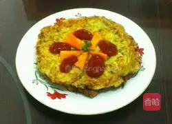 Zucchini and Mushroom Pancake Recipe Illustration 9