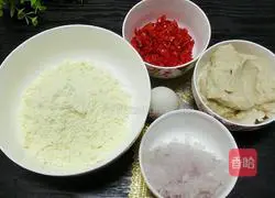 Illustration of how to make bean dregs pancakes 1