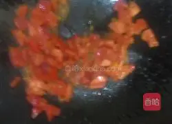 Tomato and green pepper fried rice Illustration of how to do it 5