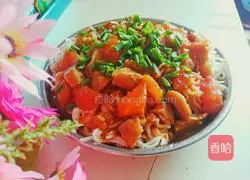 Illustration of how to make tomato and meatball noodles 9