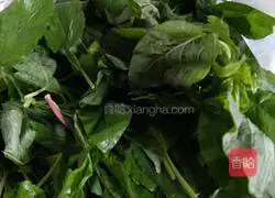 Illustration of how to make white amaranth dumplings 1