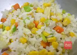 Corn and Egg Fried Rice Recipe Illustration 11