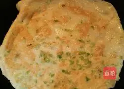 Illustration of how to make egg and scallion pancakes 9