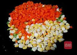 Illustration of how to make curry shrimp fried rice 6