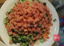 Egg Illustration of how to make fried rice 1