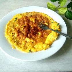 Pan-fried egg pancake