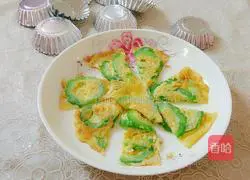 Bitter melon egg pancake recipe 5