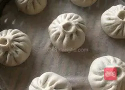 Red bean filling Illustration of how to make big buns 9