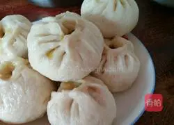 Illustration of how to make shepherd's purse and meat buns 7