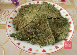 Illustration of how to make fennel egg pancake 8