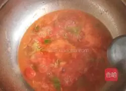 Illustration of how to make tomato and egg soup (pimple soup) 11