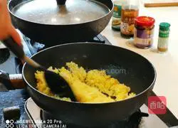 Illustration of how to make fish fillet fried rice with sauce 8