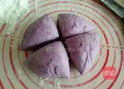 Illustration of how to make purple sweet potato and rose steamed buns 12