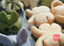 Illustration of how to make colorful steamed buns 9