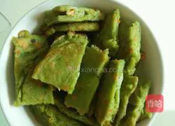 Illustration of how to make green sauce pancakes 7