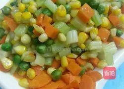 Pineapple Illustration of how to make fried rice 10