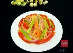 Recipe for fried noodles with tomatoes and onions Illustration 7