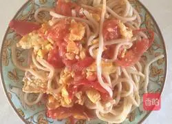 How to make tomato and egg fried noodles Illustration 6