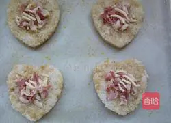 Bacon Illustration of how to make cheese rice cakes 4