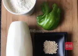 Illustration of how to make salt and pepper radish cake 2