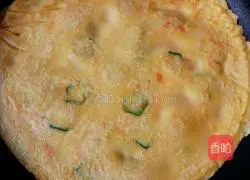 Illustration of how to make pan-fried okra tortillas 10