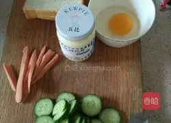 Illustration of how to make a sandwich 1