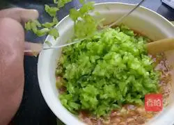 Illustration of how to make bitter melon cakes 13